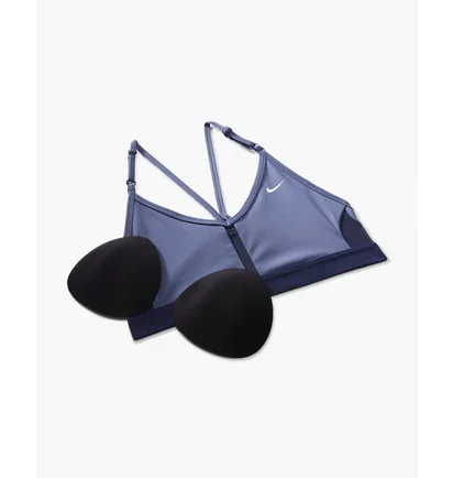 Топ женский Nike Indy WomenS Light-Support Padded V-Neck Sports Bra Blue CZ4456-491