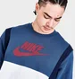 Свитшот унисекс Nike Sportswear Hybrid Fleece Crewneck Sweatshirt Blue Do7230-410