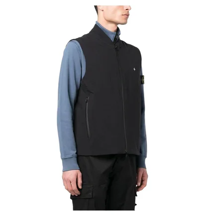 Жилетка чоловіча STONE ISLAND Stellina Logo-Embroidered Black 7815G03G2-V0029