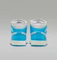 Кроссовки унисекс Nike 1 Mid White/Blue BQ6472-400