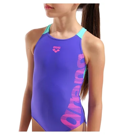 Купальник детский Arena Graphic Swimsuit V Back Blue 010407-880