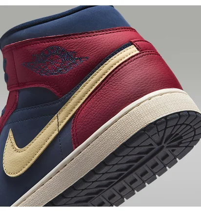 Кросівки чоловічі Air Jordan 1 Mid Se Blue/Bordo IO7449-600