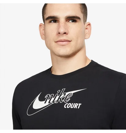 Футболка мужская Nike Court Dri-Fit Swoosh Tee Black DD8376-010