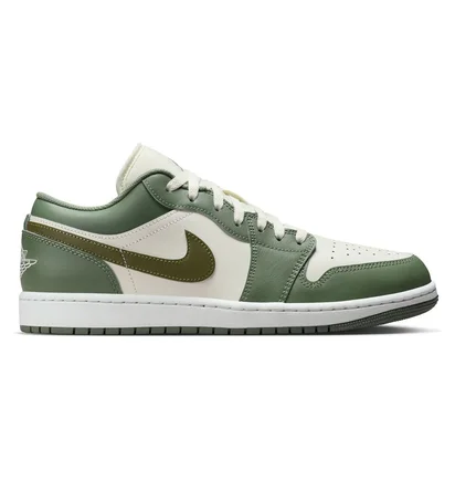 Кроссовки мужские Air jordan 1 Low MenS Shoes Green/White 553558-300