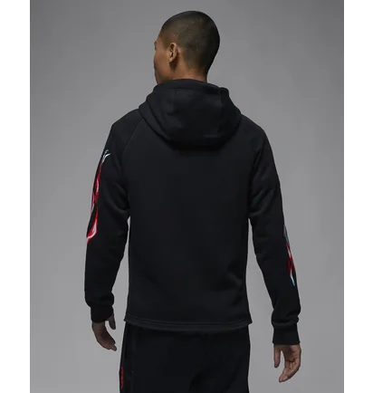 Худі чоловіче Air Jordan Zion Graphic Fleece Pullover Hoodie Black FN5342-010