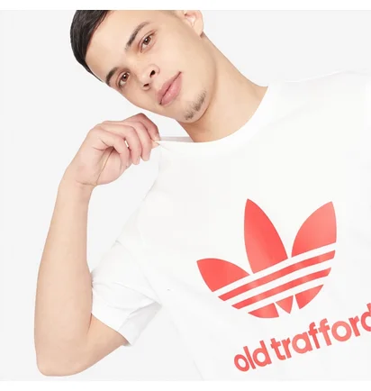 Футболка чоловіча Adidas Originals Manchester United Old Trafford Trefoil Tee White HP0452