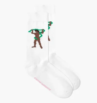 Носки Carne Bollente Milk Snake (1 шт) White AW23SK0101-WHITE