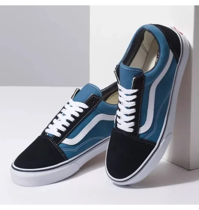 Кеды унисекс Vans Old Skool Black/Blue VN000D3HNVY