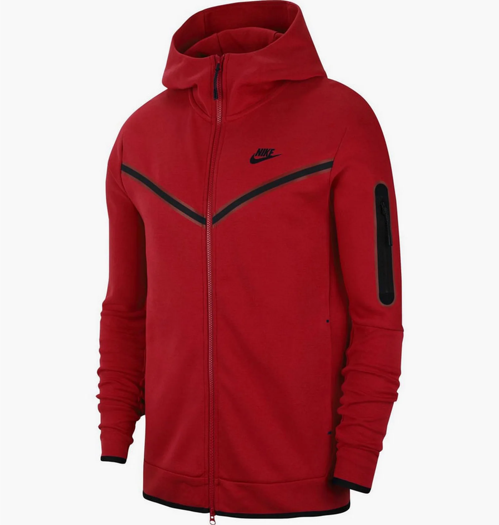 ᐉ Толстовка мужская Nike Nsw Tech Fleece Hoodie Full-Zip Red