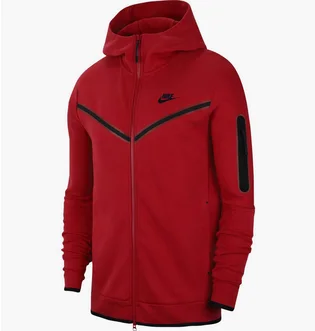 Толстовка мужская Nike Nsw Tech Fleece Hoodie Full-Zip Red Cu4489-657
