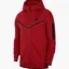 Толстовка мужская Nike Nsw Tech Fleece Hoodie Full-Zip Red Cu4489-657