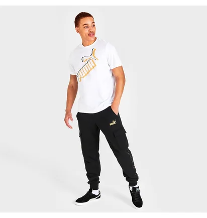 Футболка чоловіча Puma Essentials+ Big Metallic Logo T-Shirt White 849866-02