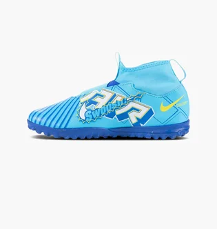 Сороконіжки дитячі Nike Air Zoom Mercurial Superfly 9 Academy X Mbappe Tf Light Blue DO9794-400