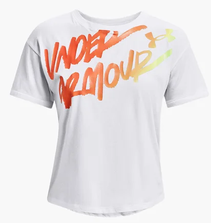 Футболка женская Under Armour Live Chroma Graphic Tee White 1366006-100