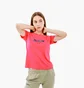 Футболка женская AUSTRALIAN Logo Flowers Tee Jersey V Orange LSDTS0027-227