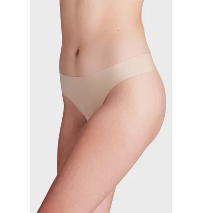 Трусики женские Under Armour Pure Stretch Ns Thong Beige (3 шт) 1383893-475