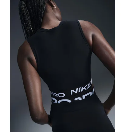 Топ женский Nike Pro Dri-Fit Cropped Tank Top Black FZ3615-010