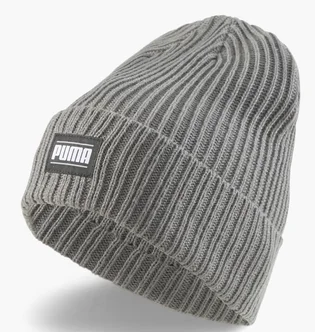 Шапка унисекс Puma Ribbed Classic Cuff Beanie Grey 024038-03