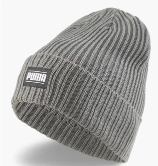 Шапка унисекс Puma Ribbed Classic Cuff Beanie Grey 024038-03