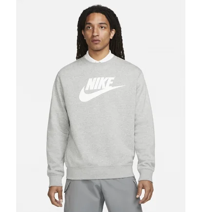 Свитшот мужской Nike Sportswear Club Fleece Graphic Crew Grey Dq4912-063
