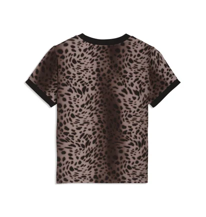 Футболка жіноча Puma Ess Graphics Leo Luxe Slim Black/Brown 634562-01