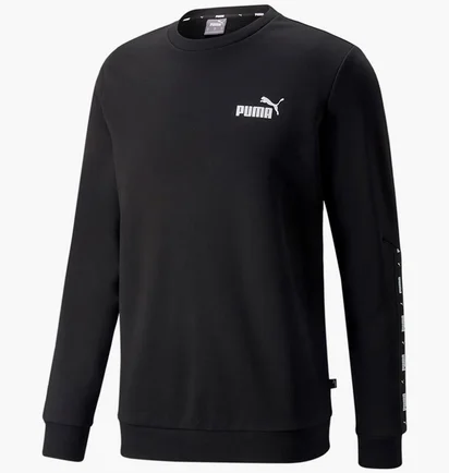 Свитшот мужской Puma Ess+ Tape Crew Fl Black 84903801