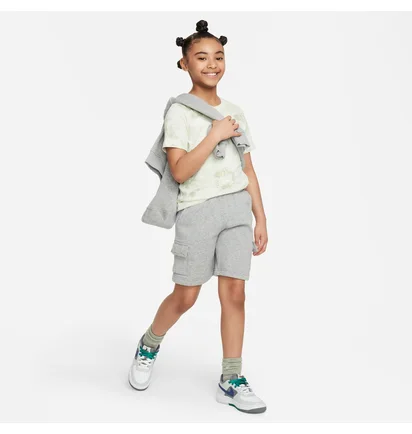Футболка детская Nike K Nsw Tee Club Ssnl Aop Beige FN9612-022