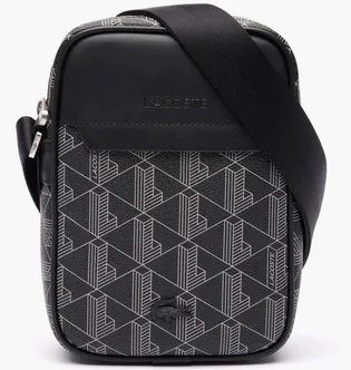 Сумка унісекс Lacoste Monogram Grey/Black NH4410LX.H45