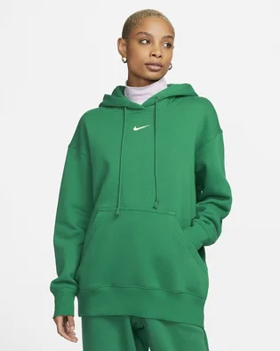 Худи женское Nike Sportswear Phoenix Fleece Oversized Pullover Hoodie Green Dq5860-365