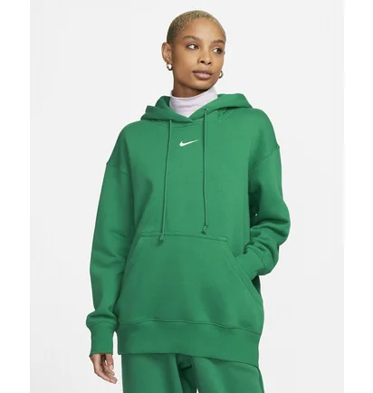Худи женское Nike Sportswear Phoenix Fleece Oversized Pullover Hoodie Green Dq5860-365