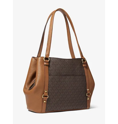 Сумка жіноча Michael Kors Carrie Large Logo Shoulder Bag Brown 30F0G1AE3B-BRN-ACORN-23615