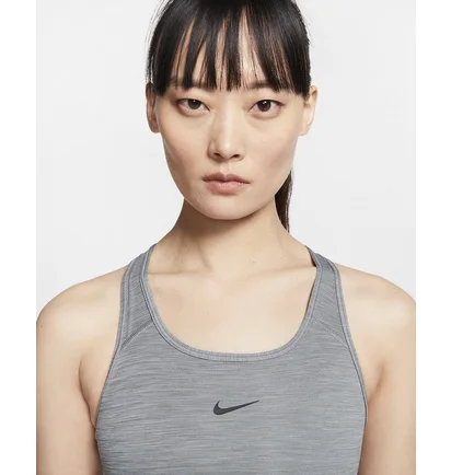 Топ женский Nike Womens Medium-Support 1-Piece Pad Sports Bra Grey Bv3636-084
