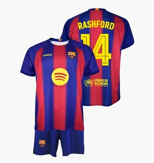 Футбольная форма детская FC Barcelona Rashford Blue/Red BC19ERA