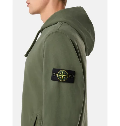 Худи мужское Stone Island Logo Patch Drawstring Olive 811560820-V0059