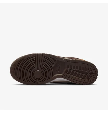 Кроссовки женские Nike Dunk Low Orewood Mini Swoosh Brown/White IO4244-102