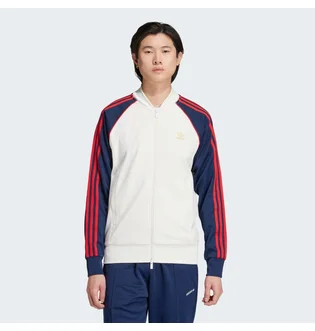 Олимпийка мужская Adidas Adicolor Classics Sst Track Jacket Beige/Blue IY9859