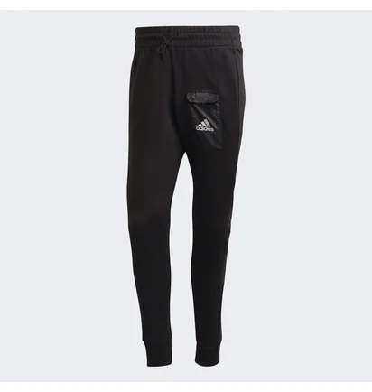Штаны мужские Adidas Essentials Brandlove French Terry Pants Black HE1776