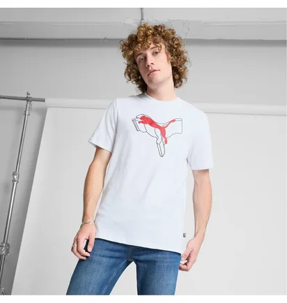 Футболка мужская Puma Ess+ Logo Lab Tee White 684387-02
