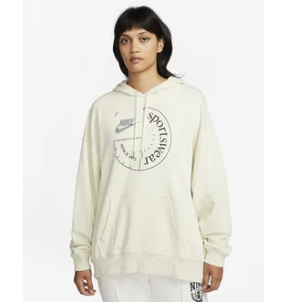 Худі жіноче Nike Sportswear Oversized French Terry Pullover Hoodie Beige FN7695-020