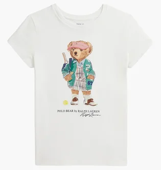Футболка детская Ralph Lauren Polo Bear White 313971122002