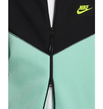 Толстовка мужская Nike Sportswear Tech Fleece Windrunner Black/Turquoise HF4432-349