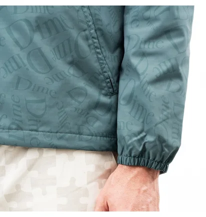 Рубашка унисекс Dime Allover Coach Jacket Turquoise DIMES7000DKGR