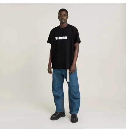 Футболка чоловіча G-Star Script Ts Dk Black D25682-C336