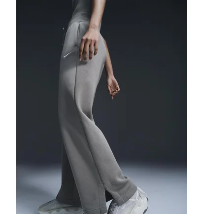 Штани жіночі Nike Sportswear Phoenix Fleece High-Waisted Wide-Leg Sweatpants Grey DQ5615-320