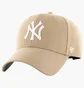 Кепка унисекс 47 brand New York Yankees Beige B-MVP17WBV-KHB