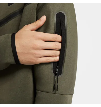Толстовка чоловіча Nike Sportswear Tech Fleece Olive CU4489-380
