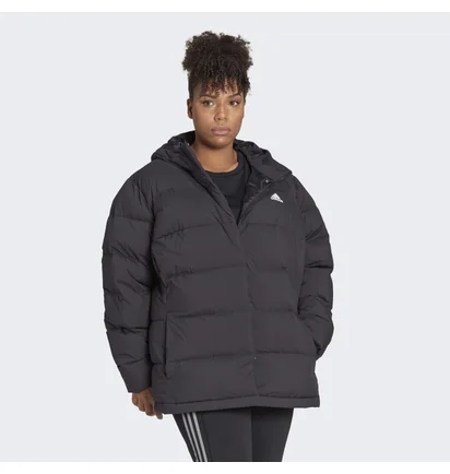 Куртка жіноча Adidas Helionic Hooded Down Jacket (Plus Size) Black Hg8697