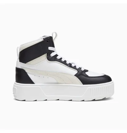 Ботинки детские Puma Karmen Rebelle Mid Jr White/Black 388729-08