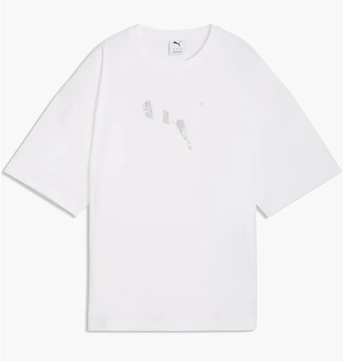 Футболка жіноча Puma Ess Graphics Bedazzled White 634566-02