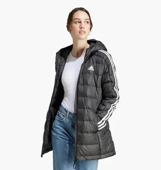 Парка жіноча Adidas Essentials 3-Stripes Light Down Hooded Parka Black HZ4428